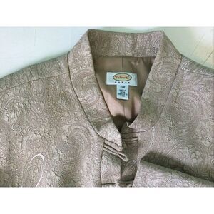 Talbots Womens Jacket Paisley‎ Print 22w Y2K Lined 58142 Oriental